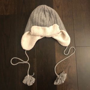 J Crew gray kit trapper hat